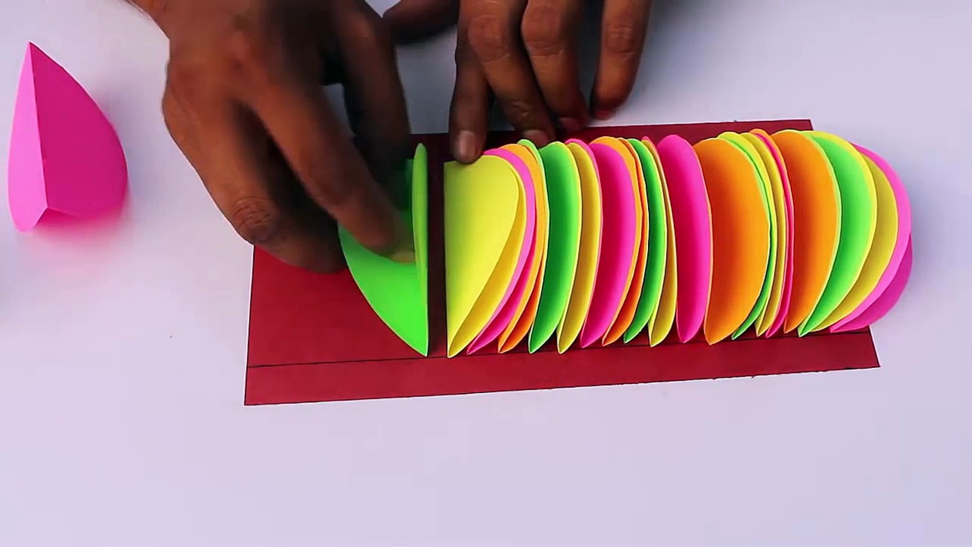 فكرة جميلة ومبتكرة بالورق الملون لتزيين غرفة الطفل - فيديو Dailymotion