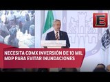 Mancera solicita 10 mil mdp para enfrentar inundaciones en la CDMX