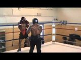Derrick Findley Punishes sparring partners -Jayson Cross for EsNews Boxing
