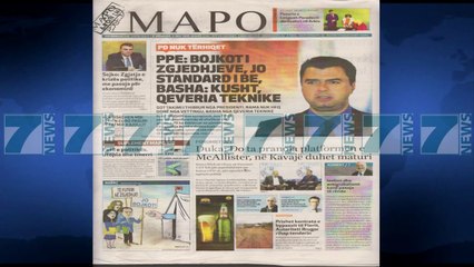 SHTYPI I DITES ME TITUJT E GAZETAVE E MERKURE 3 MAJ 2017 - News, Lajme - Kanali 7