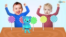 Learn Colors with Bad Baby Crying Candy Lollipops | Finger Family Nursery Rhymes Songs