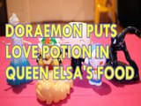 DORAEMON PUTS LOVE POTION IN QUEEN ELSA'S FOOD BOWSER SUPER MARIO BOSS BABY DREAMWORKS SPIDERMAN Toys Kids Video FROZEN