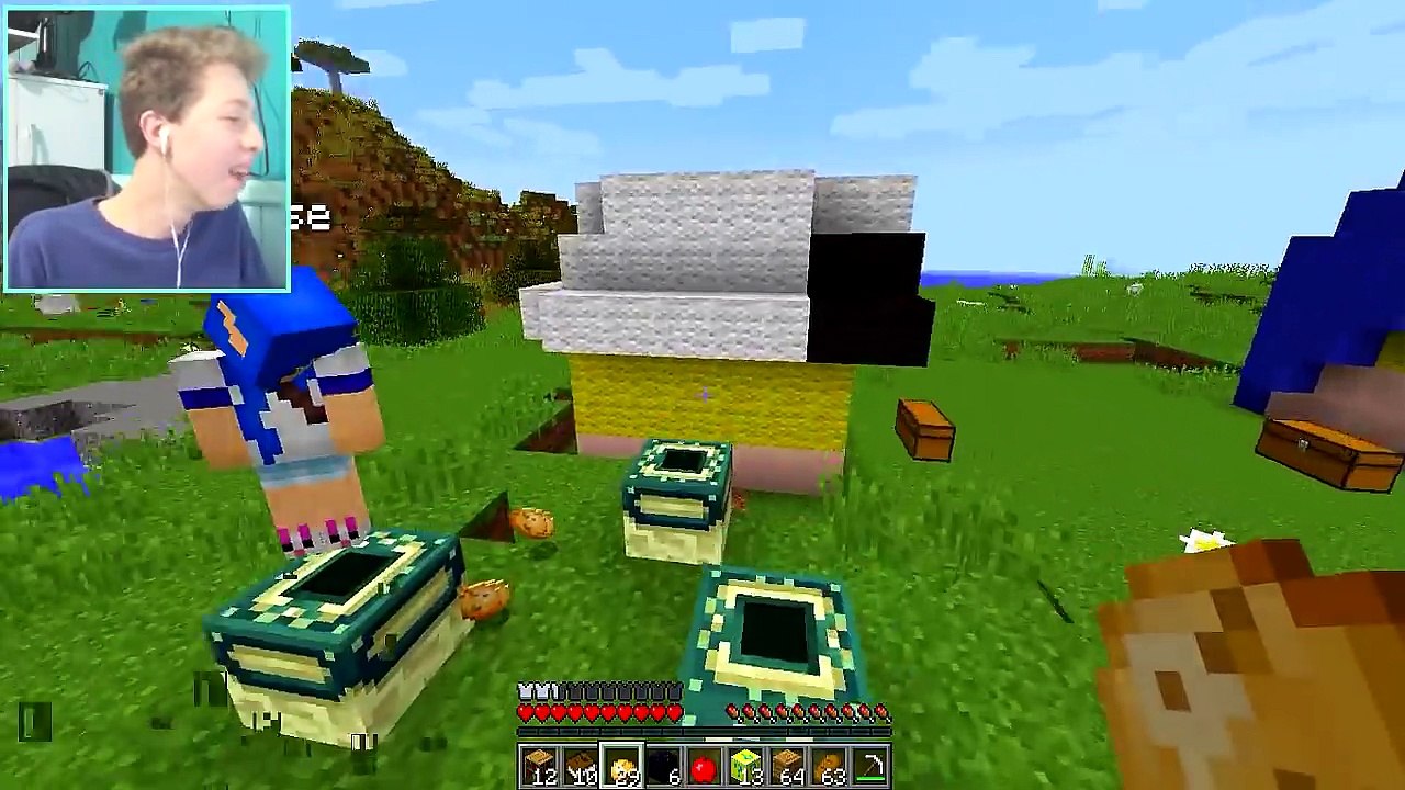 BATALHA LUCKY BLOCK COM MOONKASE! - MINECRAFT