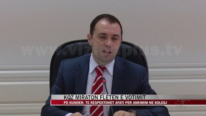 KQZ miraton fletën e votimit - News, Lajme - Vizion Plus