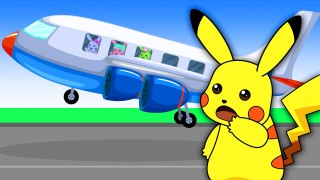 Finger family compilation With Mega Pikachu crying missed his plane, Song for Kids