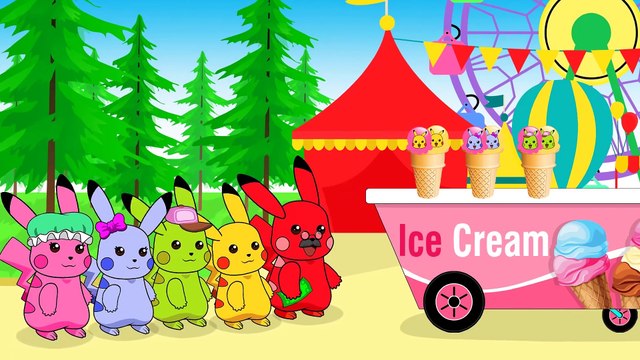 Mega Pikachu car got stuck in Mud,Pokemon pikachu Cartoon, Song for Kids