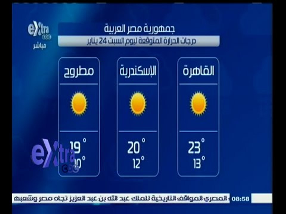 #غرفة_الأخبار | درجات الحرارة المتوقعة ليوم الس...