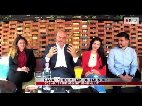 Kryeministri Rama takim me të rinjtë në Lezhë - News, Lajme - Vizion Plus
