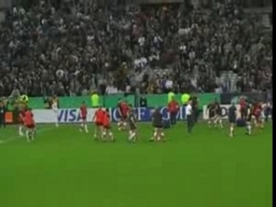 France -  Angleterre: Echauffement joueurs