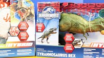 Jurassic World Hybrid T-Rex vs Hybrid Tyrannosaurus Rex Dinosaur Battles Unboxing - WD Toy