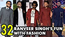 Ranveer Singh's 32 Most Quirky Fashion Moments  Ranveer Singh Turns 32  Happy Birthday