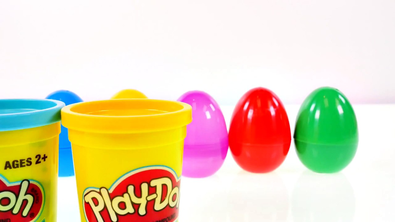 PLAY DOH Stop Motion Surprise Eggs Disney Elsa Frozen Domo-Kun Toy Animation by DCTC