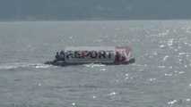 Report TV - Anija shqiptare bllokon gomonen me klandestinë në detin Egje