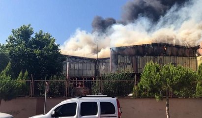 Bursa'da tekstil fabrikasında büyük yangın