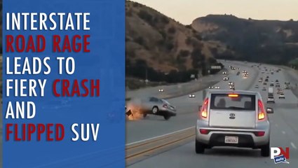 A Motorcyclist Starts A Chain Reaction That Ends Badly