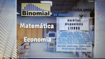 Aulas de Matemática e Economia ao Domicílio em Lisboa e Região 📚