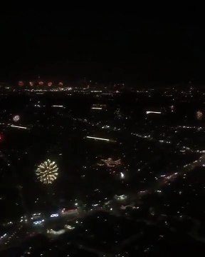 Feux d'artifices du 4 juillet à New York vus du ciel ! 2017