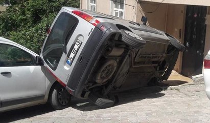 Kağıthane’de akıl almaz kaza