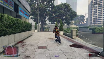 Grand Theft Auto V EPIC 4 VS 1 RAGE QUIT