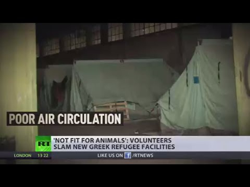 'Not fit for animals' Greece moves refugees to warehouses with extremely poor living conditions