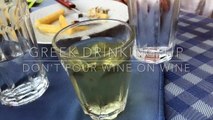 Greek Drinking Tip  No Wine on Wine