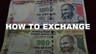 How to Exchange Banned 500 And 1000 rupees [Hindi]