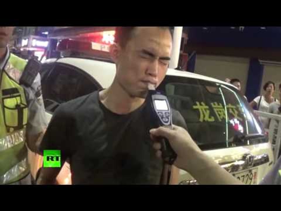 #Icantbreathe Chinese style? Drunk driver tries (fails) to fool police