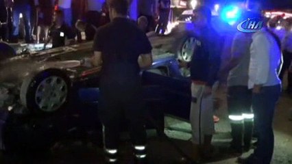 Bursa’da araç tramvay yoluna düştü: 2 ölü, 2 yaralı