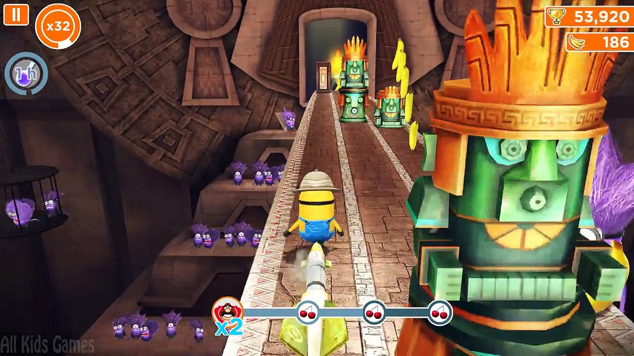 Despicable Me 2 Minion Rush Defeat El Machos Lair Boss (Funny Minion Game)