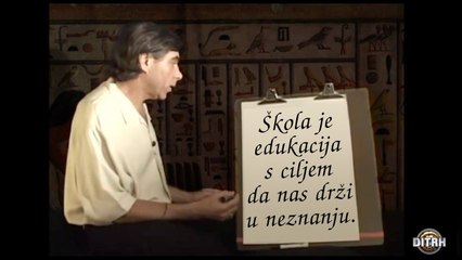 Egipatska matematika I - Cillj edukacije u školama nije znanje, već da sakrije istinu