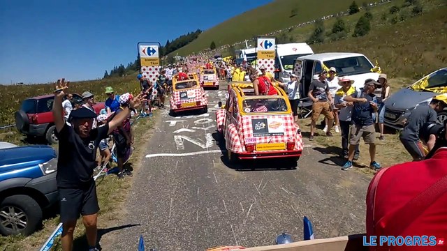 Tour de France 2016: au coeur de la caravane publicitaire dans le Grand Colombier