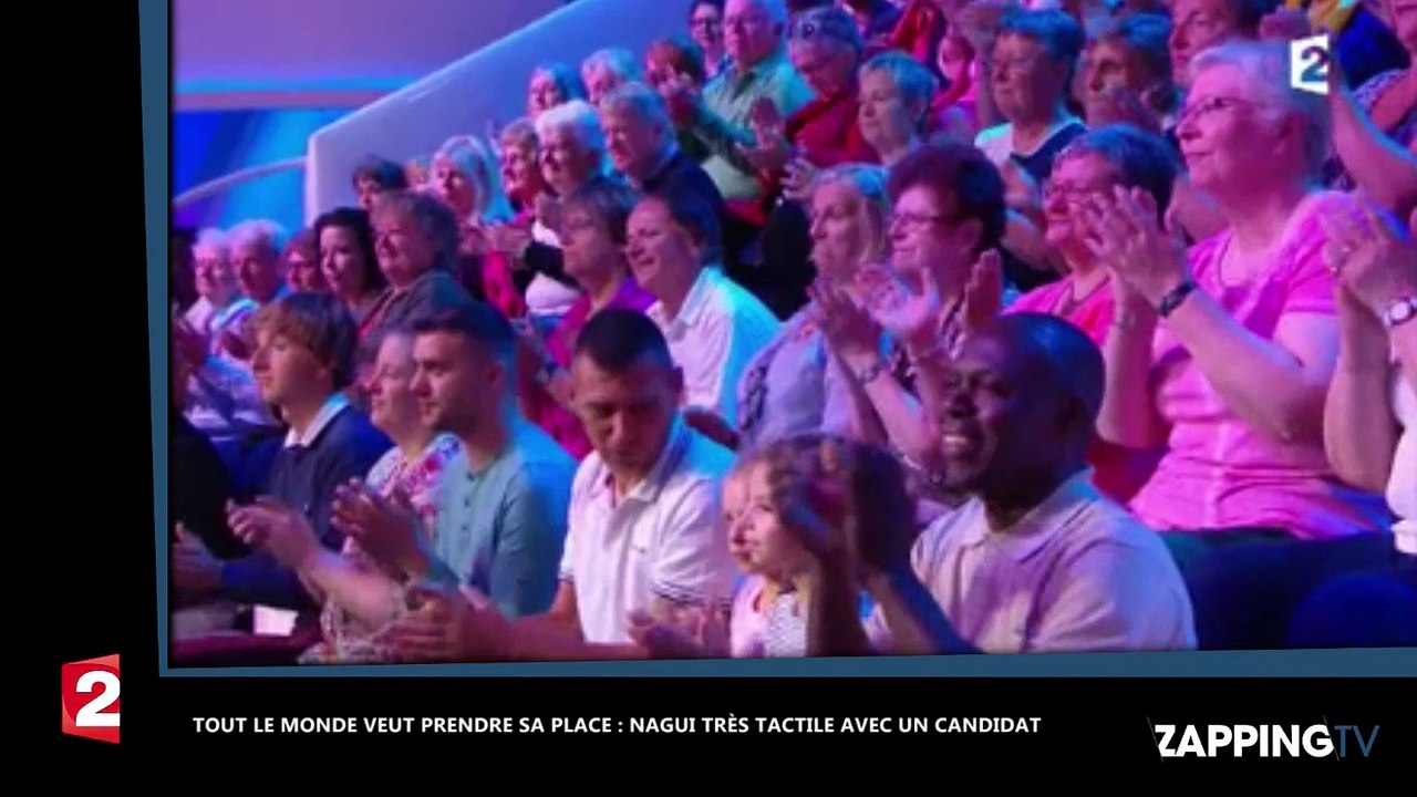 Tout le monde veut prendre sa place : Nagui très tactile avec un candidat (vidéo)