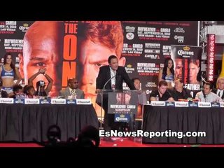 Floyd Mayweather vs Canelo Alvarez Los Angeles Press Conference