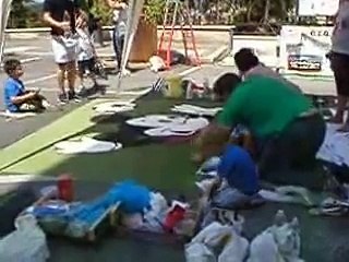 Preparazione quadri Infiorata parte 4