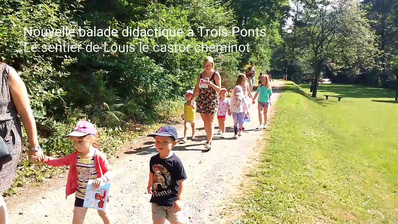 Trois-Ponts inaugure sa nouvelle balade didactique: le sentier de Louis le castor cheminot