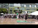 Chris Brown vs Gilbert Arenas On Basketball Court