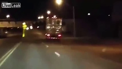 LiveLeak - Truck Gets Eaten By Shark Themed Bridge