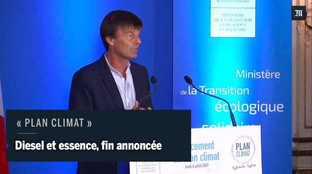 Nicolas Hulot annonce la fin des véhicules diesel et essence à l’horizon 2040