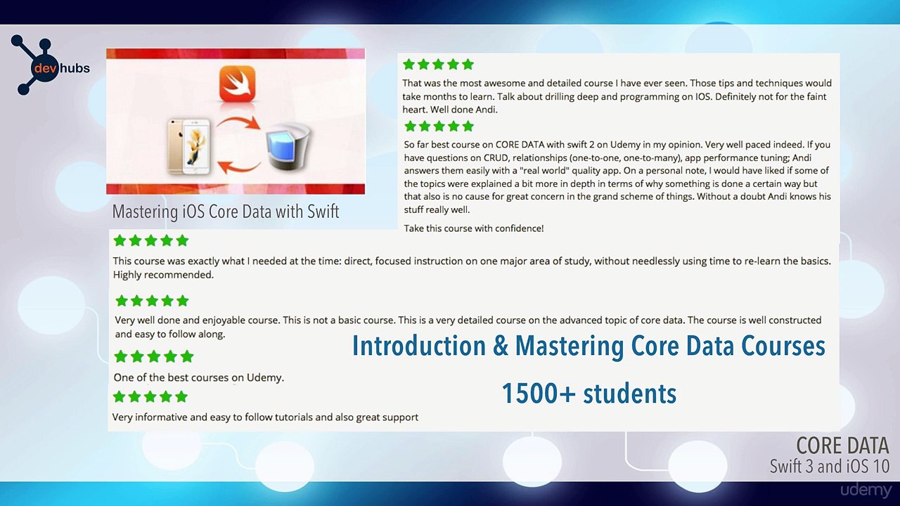 NEW RELEASE - CoreData in Swift 3 and iOS 10