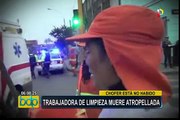 Buscan a chofer que mató a trabajadora de limpieza en el Cercado de Lima