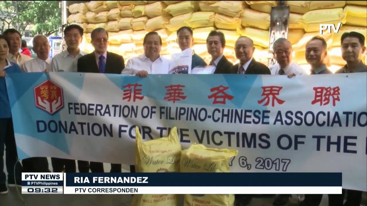 Filipino-Chinese group donates relief goods for Marawi evacuees