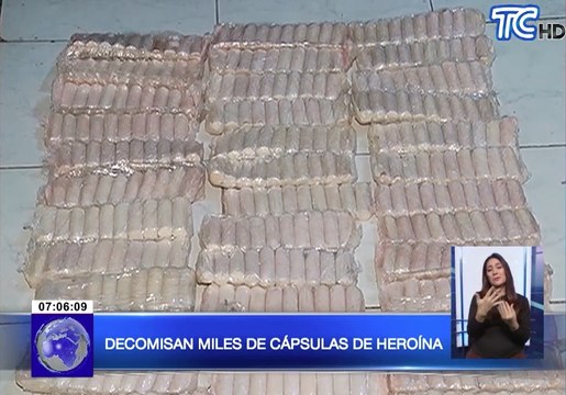 Decomisan miles de cápsulas de heroína