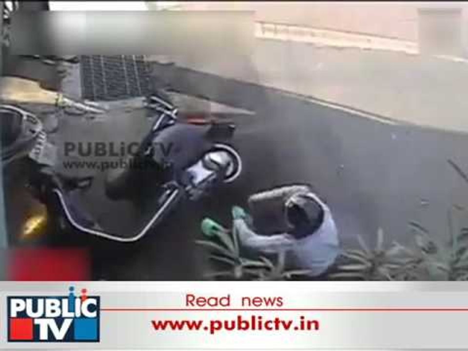 Truck Runs Over A Man's Head "Helmet Saves Him"