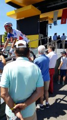 Tour de France 2017 Etape 6 Arthur Vichot en famille avant le départ de la course