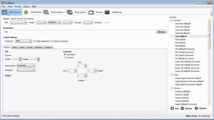 Tutoriel pour bien démarrer avec Handbrake 1.0.2 