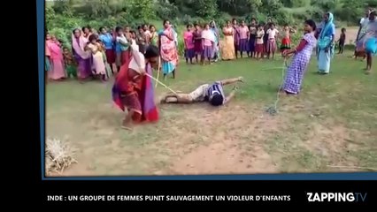 Inde : Un groupe de femmes punit sauvagement un violeur d’enfants (Vidéo)