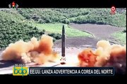 Estados Unidos lanza advertencia a Corea del Norte