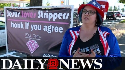 Oregon civic group gets 'Jesus Loves Strippers' sign removed
