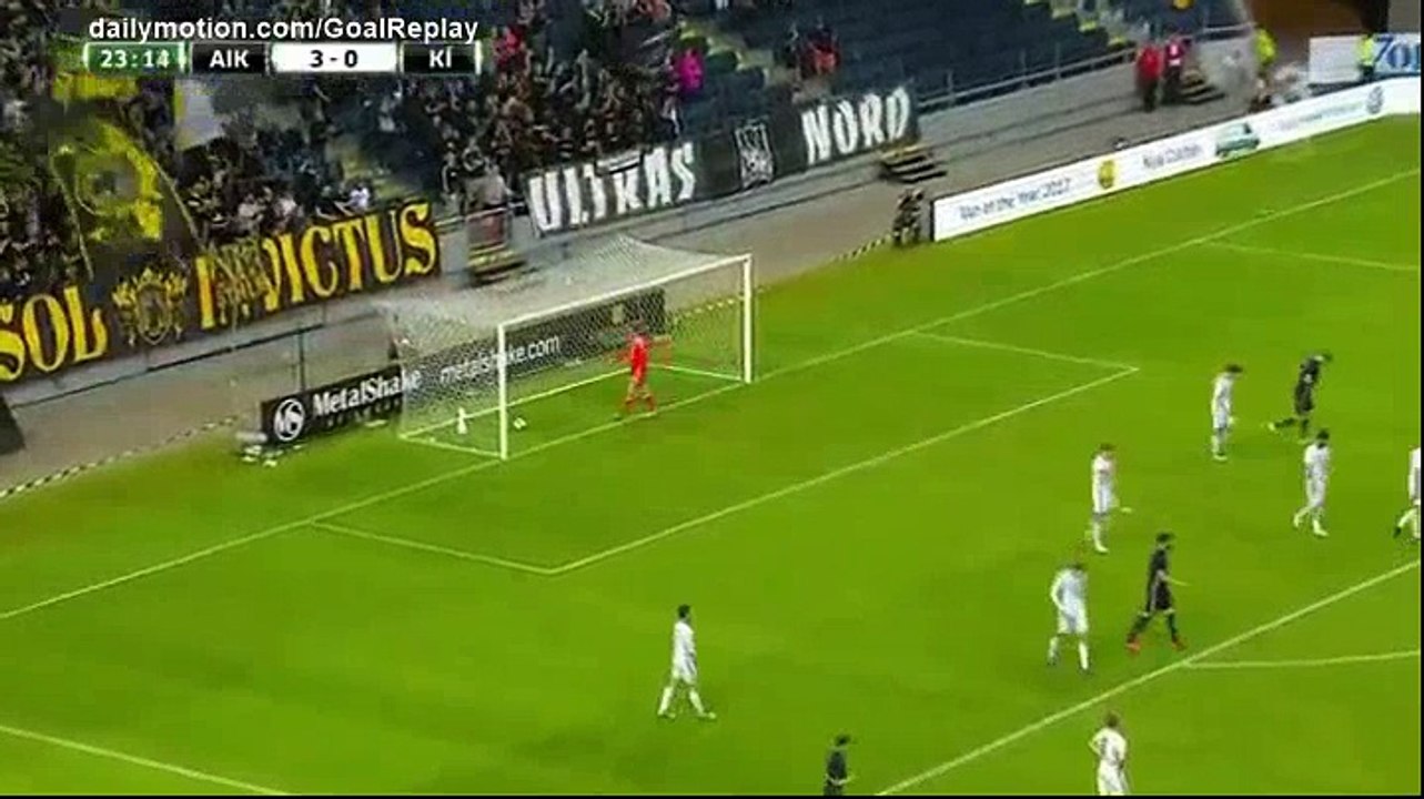 Kristoffer Olsson Goal SD - AIK 4 - 0 Klaksvik - 06.07.2017 (Full Replay)