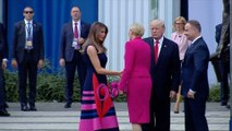 Polish first lady passes over Trump's handshake